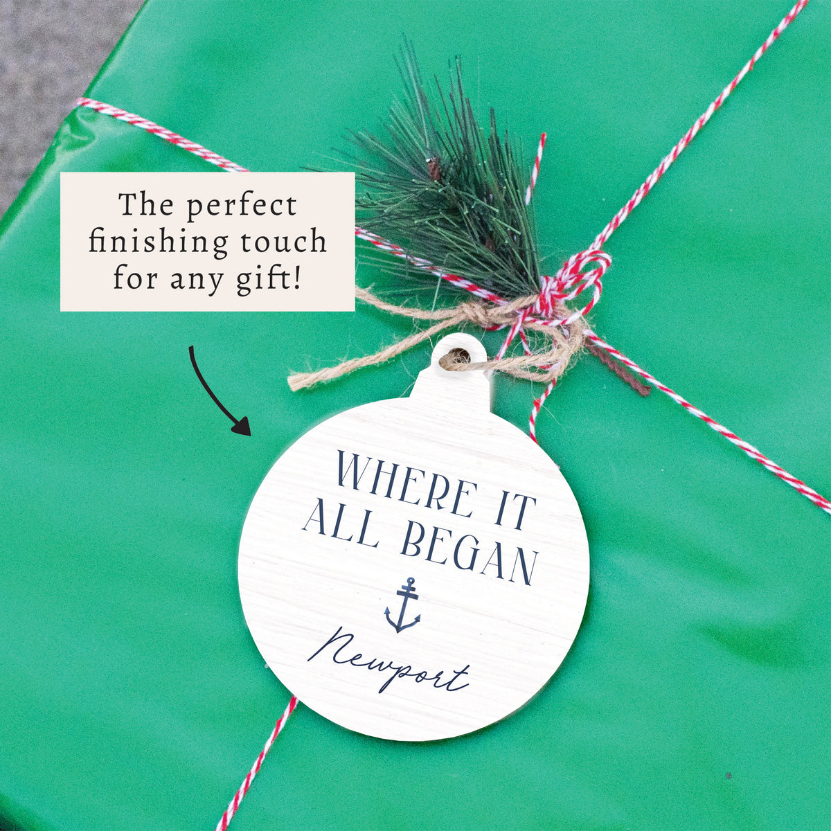 Where it all Began Anchor Personalized Ornament