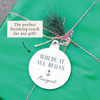 Where it all Began Anchor Personalized Ornament