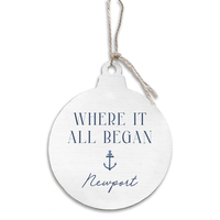 Where it all Began Anchor Personalized Ornament
