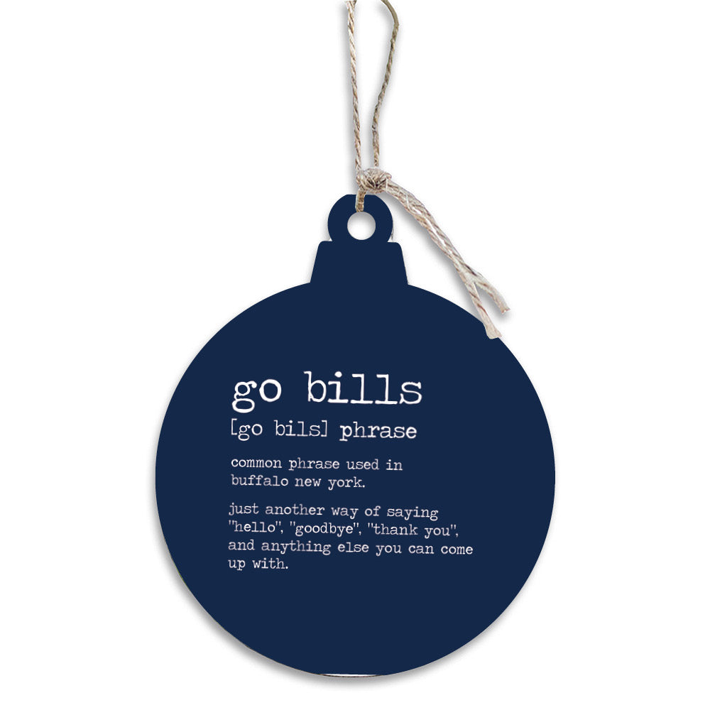 Go Bills Definition Bulb Ornament