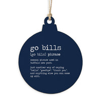 Buffalo Go Bills Definition Ornament