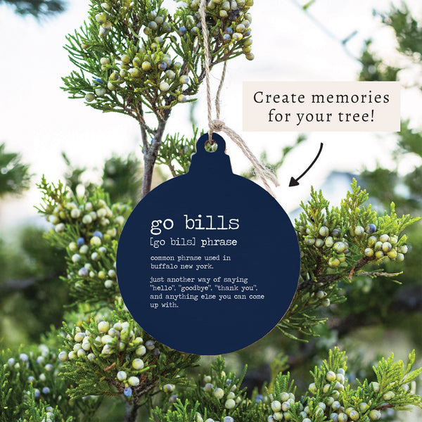 Buffalo Go Bills Definition Ornament