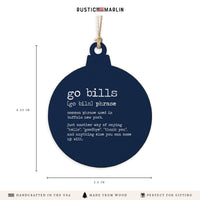 Buffalo Go Bills Definition Ornament