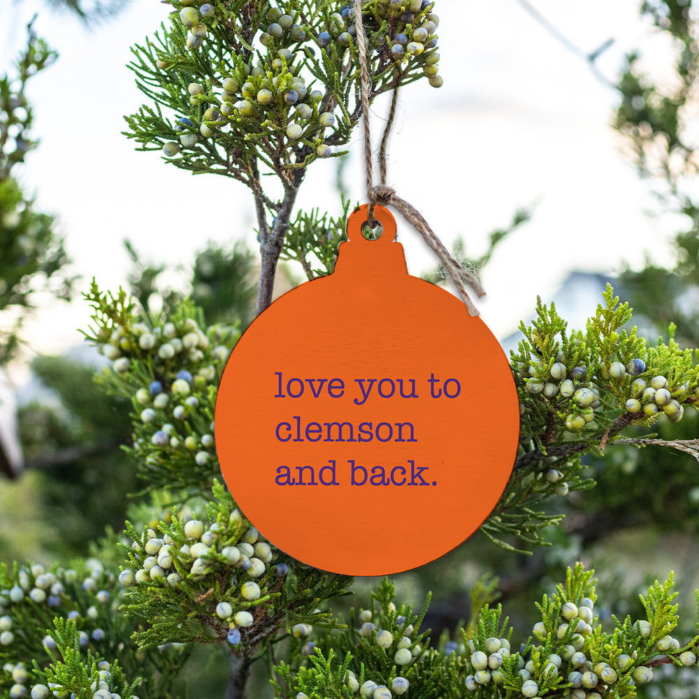 Love You To Clemson Ornament