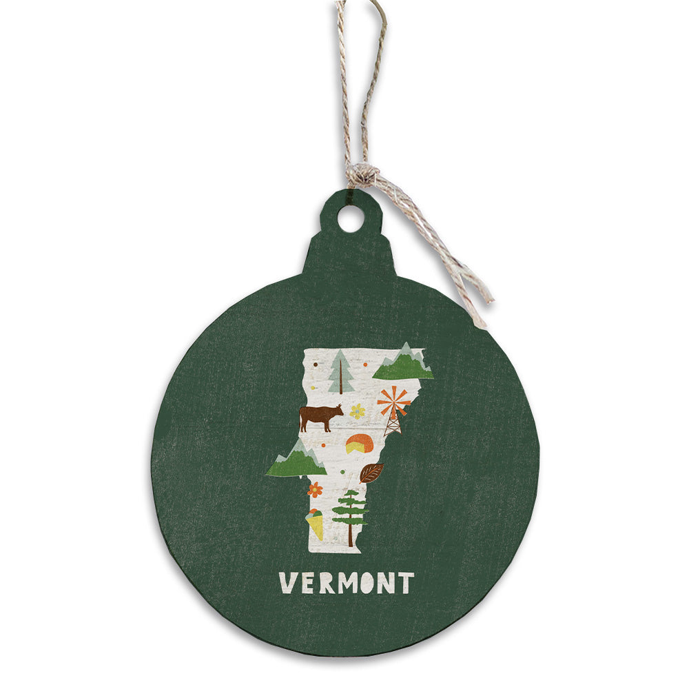 Vermont State Ornament
