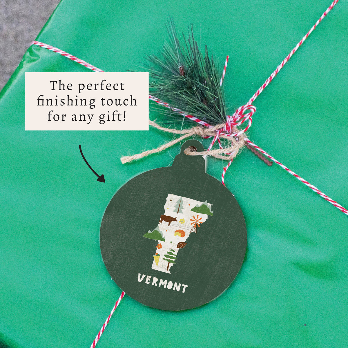 Vermont State Icons Ornament