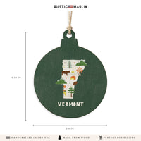 Vermont State Icons Ornament