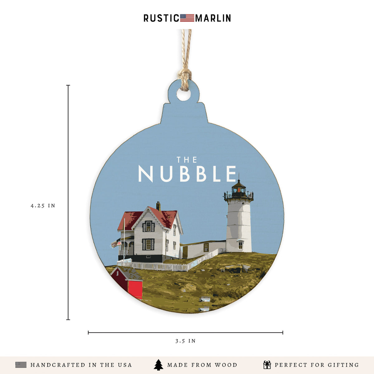 Nubble Lighthouse Ornament