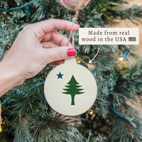 Maine Flag Ornament