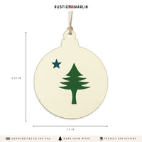 Maine Flag Ornament