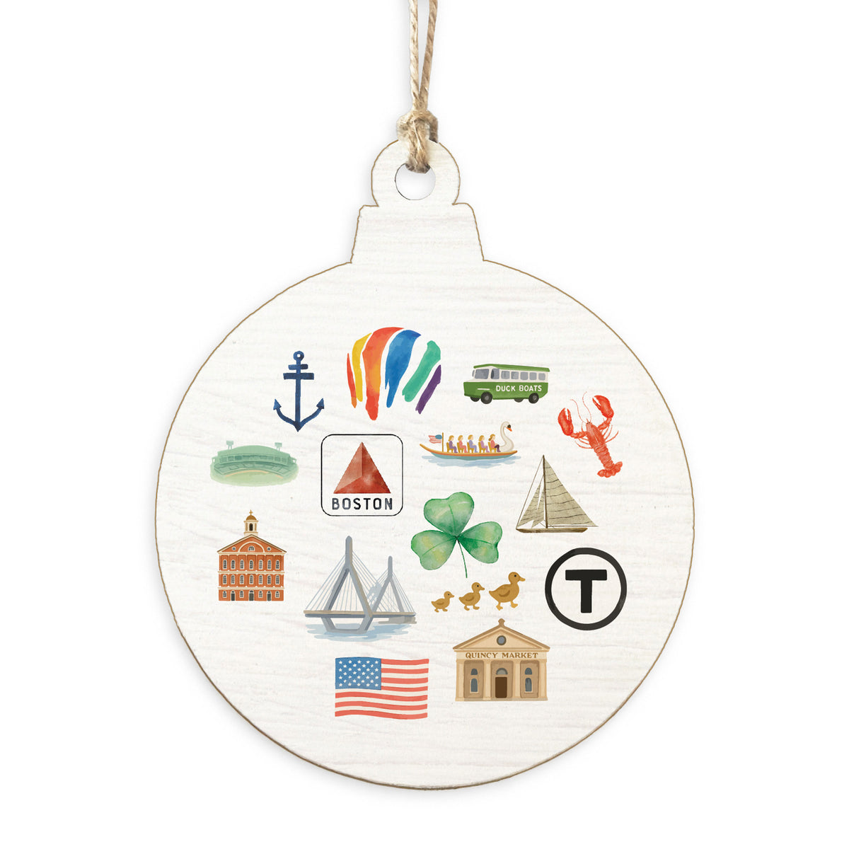 Boston Icons Ornament