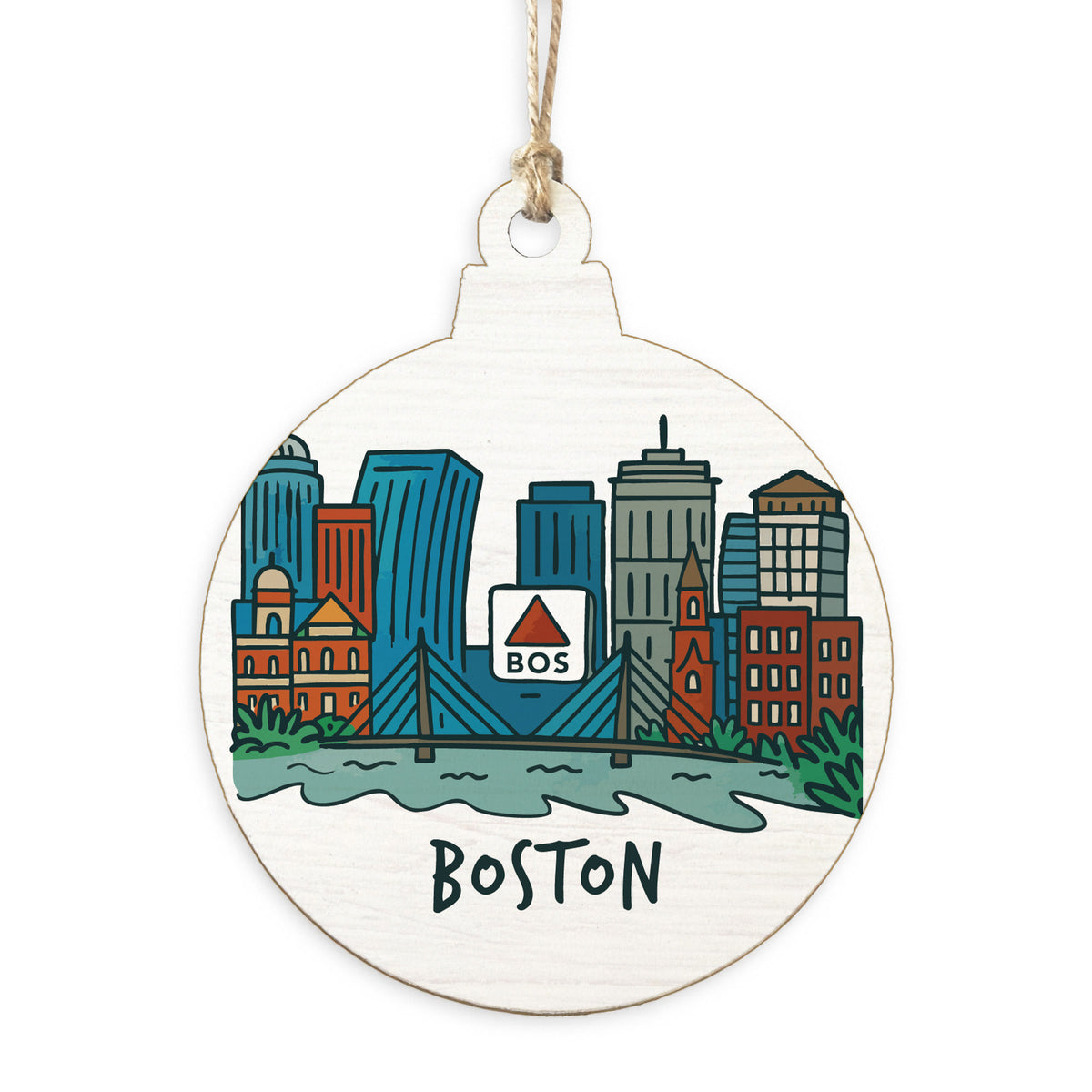 Boston Cityscape Ornament