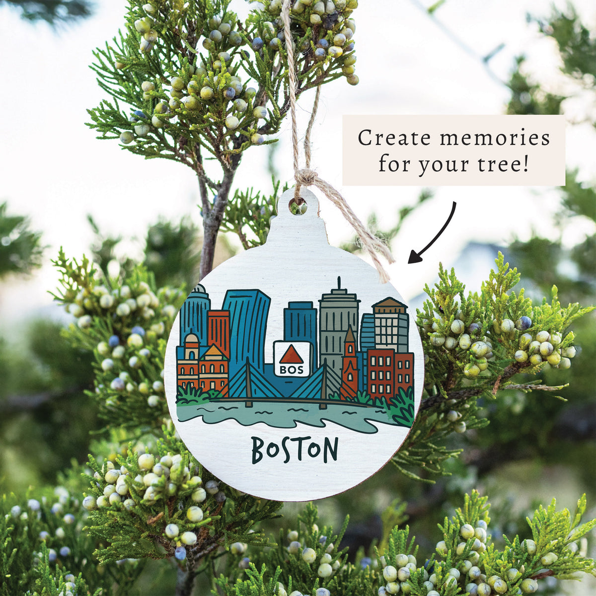 Boston Cityscape Ornament