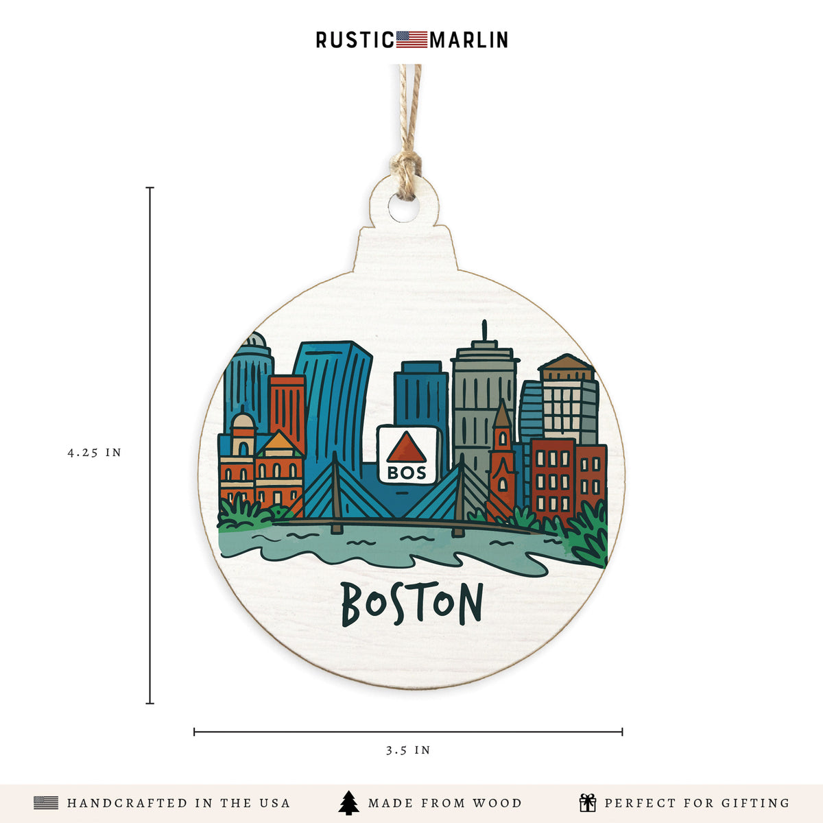 Boston Cityscape Ornament