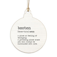 Boston Definition Ornament
