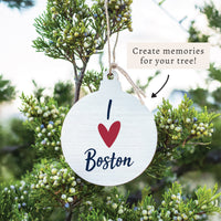 I Love Boston Ornament