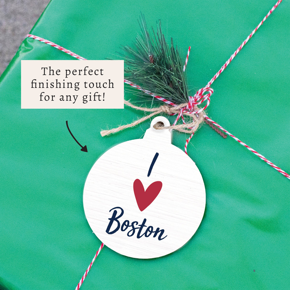 I Love Boston Ornament