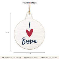 I Love Boston Ornament