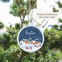 Boston Snow Globe Ornament