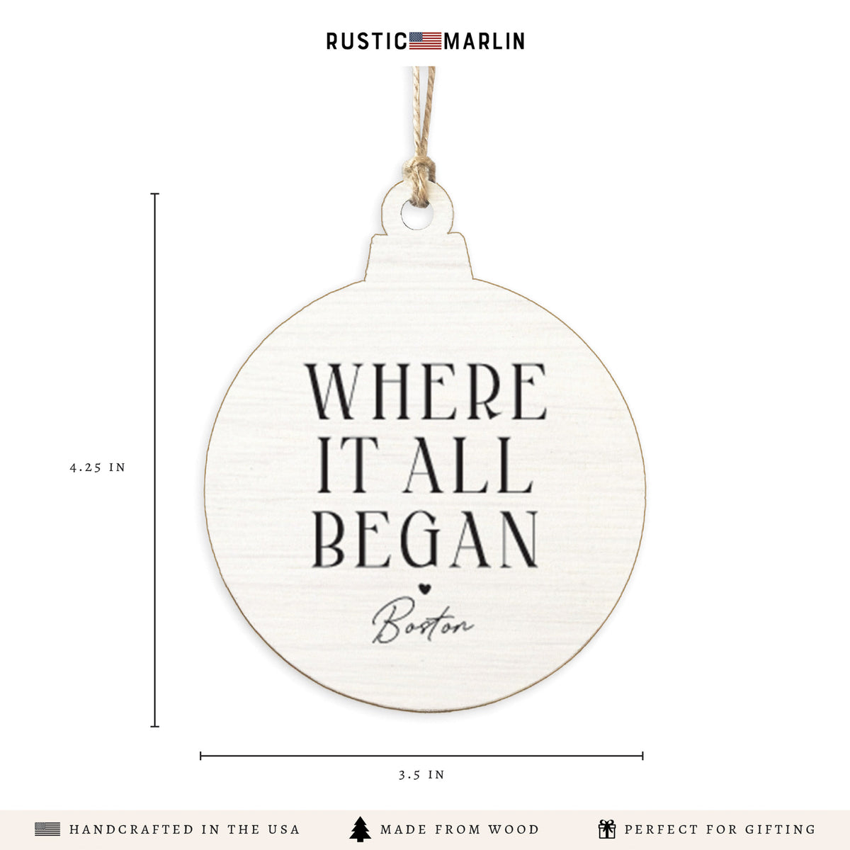 Boston Where It All Began Ornament