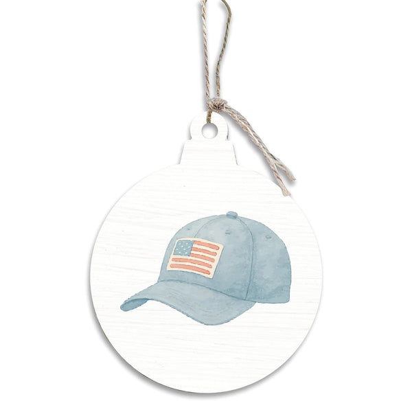 American Flag Hat Ornament