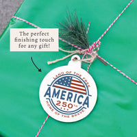 America 250 Land of The Free Ornament