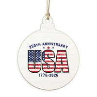 USA 250th Anniversary Ornament