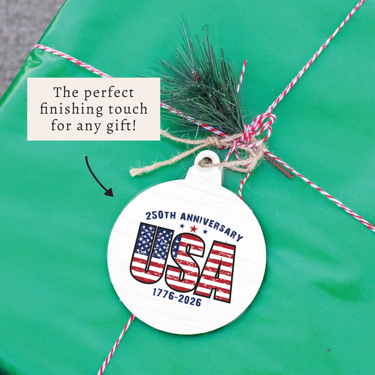 USA 250th Anniversary Ornament
