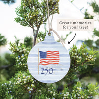 America 250 Flag Ornament