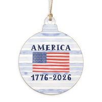 American Flag 1776-2026 Ornament