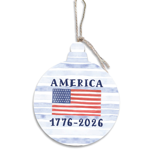 American Flag 1776-2026 Ornament