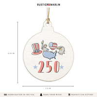 America 250 Icons Ornament