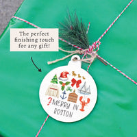 Merry In Boston Icons Ornament