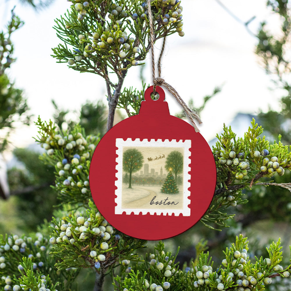 Boston Christmas Night Ornament
