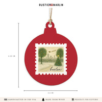 Boston Christmas Stamp Ornament