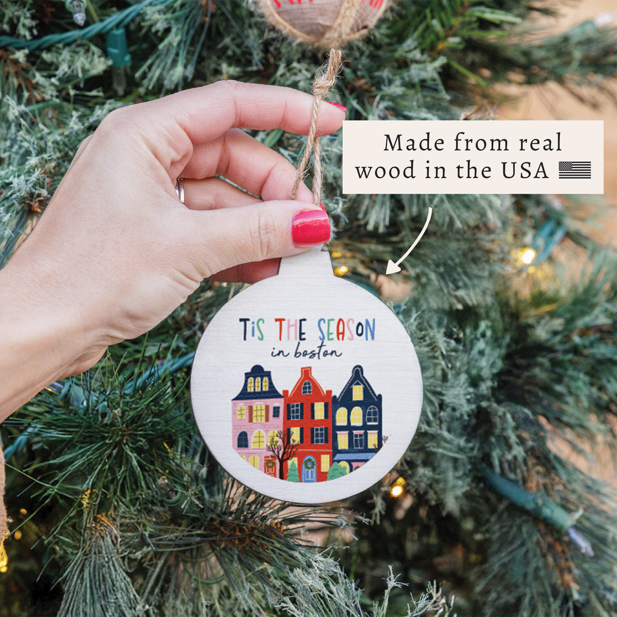 Tis The Season In Boston Ornament