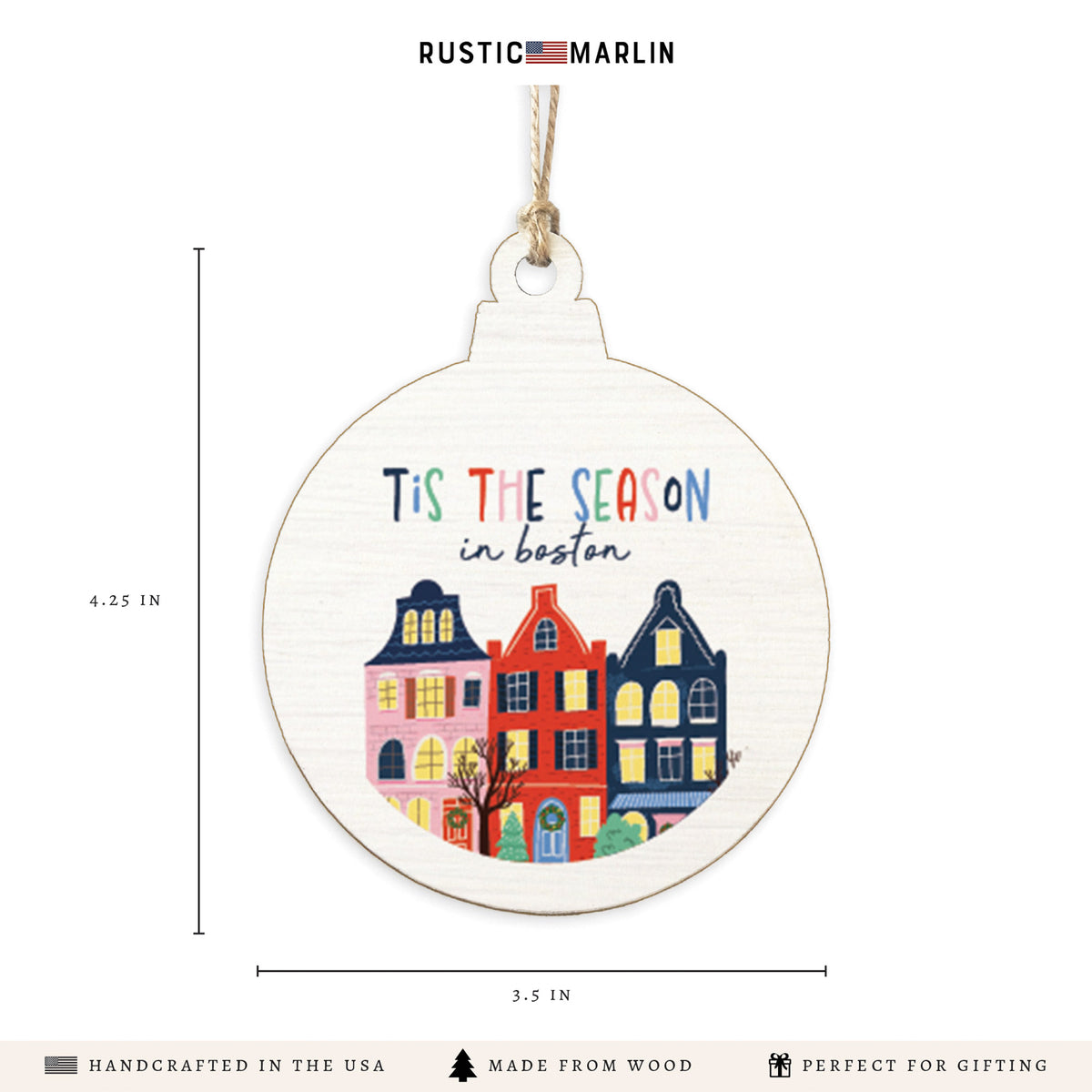 Tis The Season In Boston Ornament