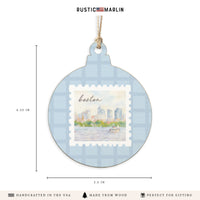 Boston Stamp Ornament