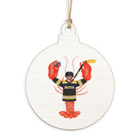 Boston Hockey Lobster Ornament