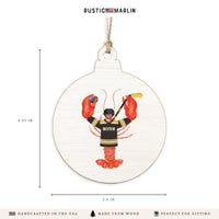 Boston Hockey Lobster Ornament