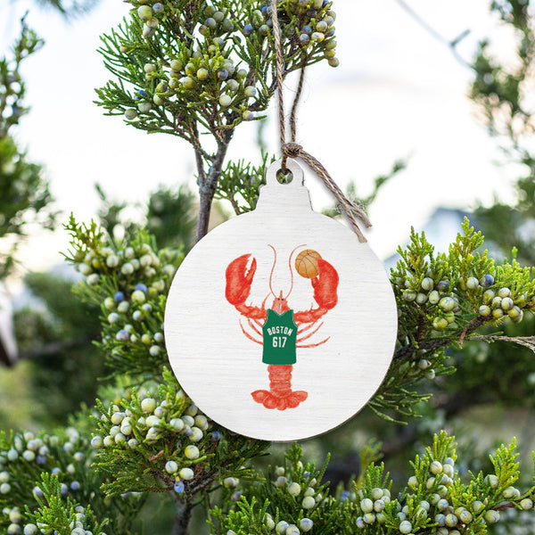 Boston Basketball Lobster Ornament