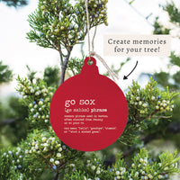Boston Go Sox Definition Ornament
