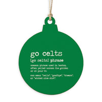 Boston Go Celts Definition Ornament