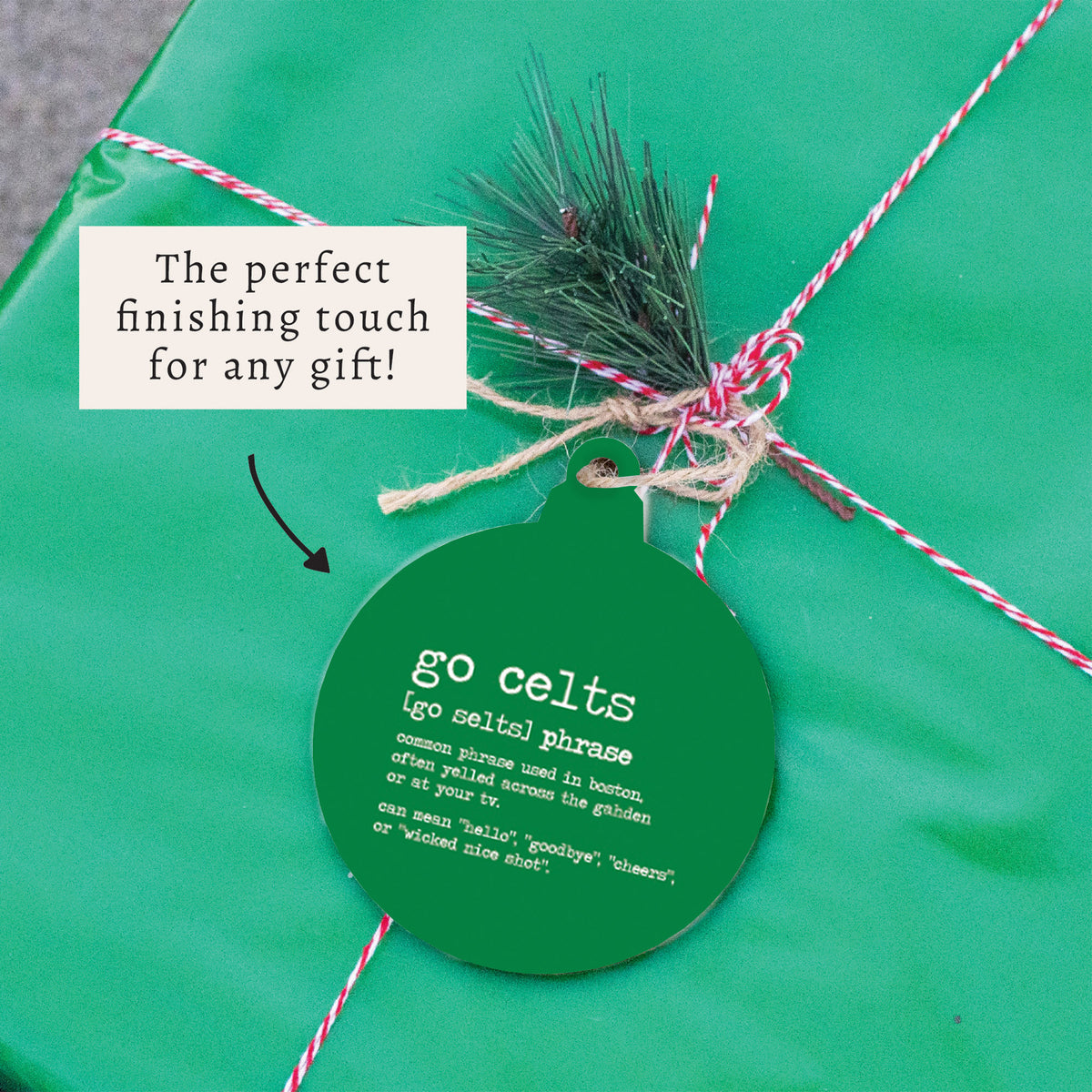 Boston Go Celts Definition Ornament