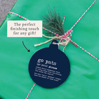 New England Go Pats Definition Ornament