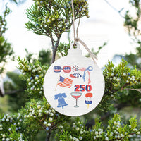 250 Amercian Famous Ornament
