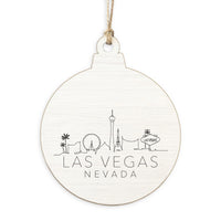 Las Vegas Skyline Sketch Ornament