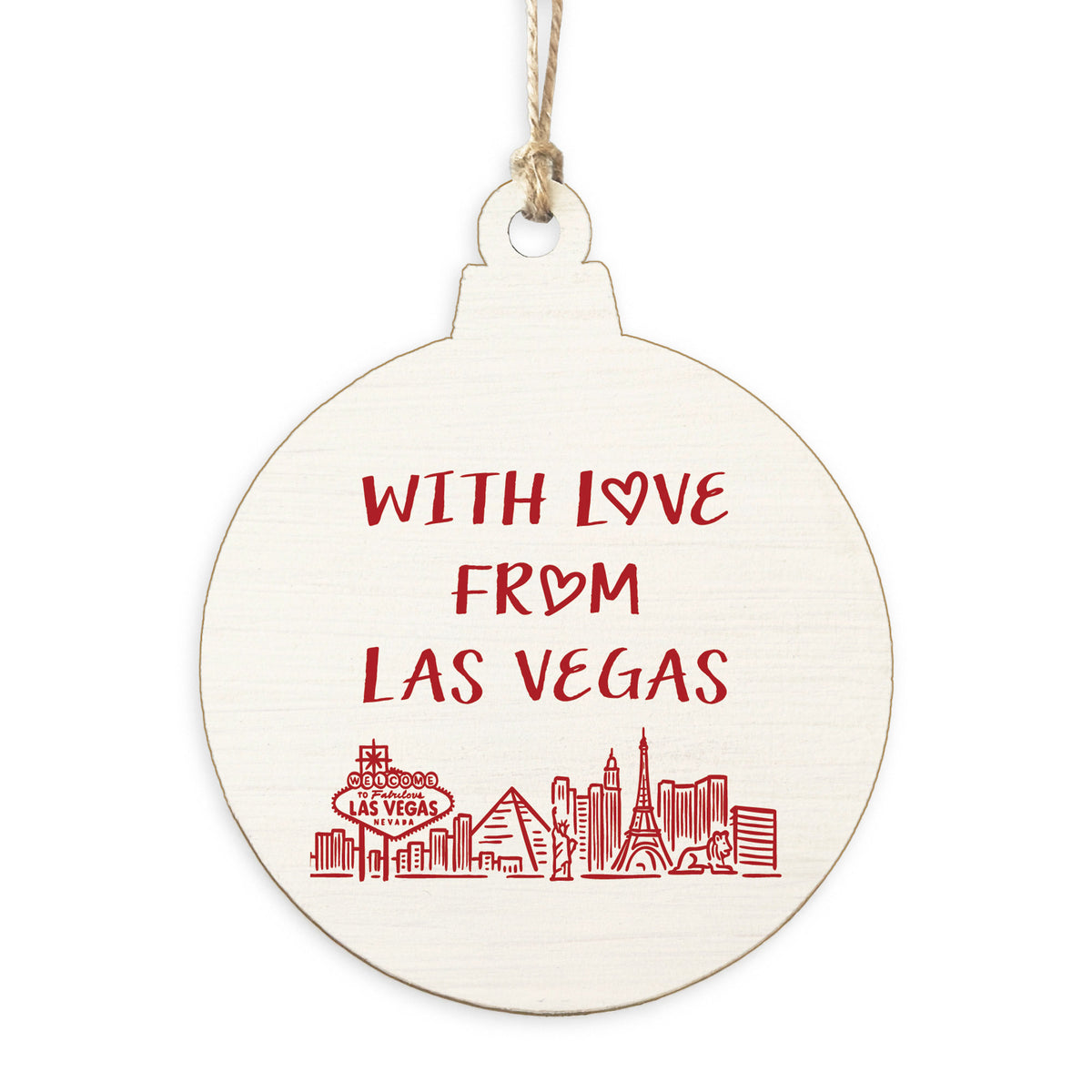 With Love From Las Vegas Ornament
