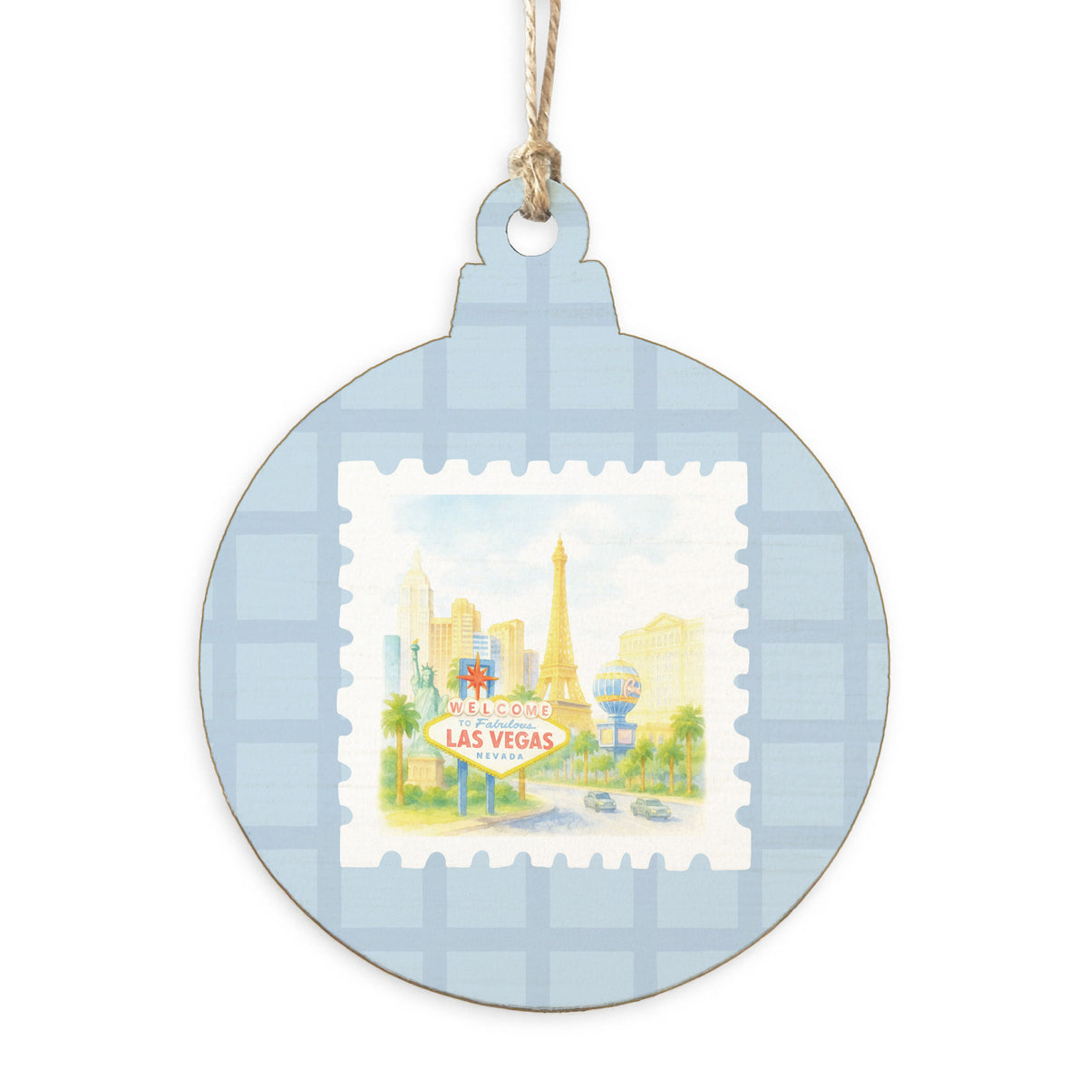 Las Vegas Stamp Ornament