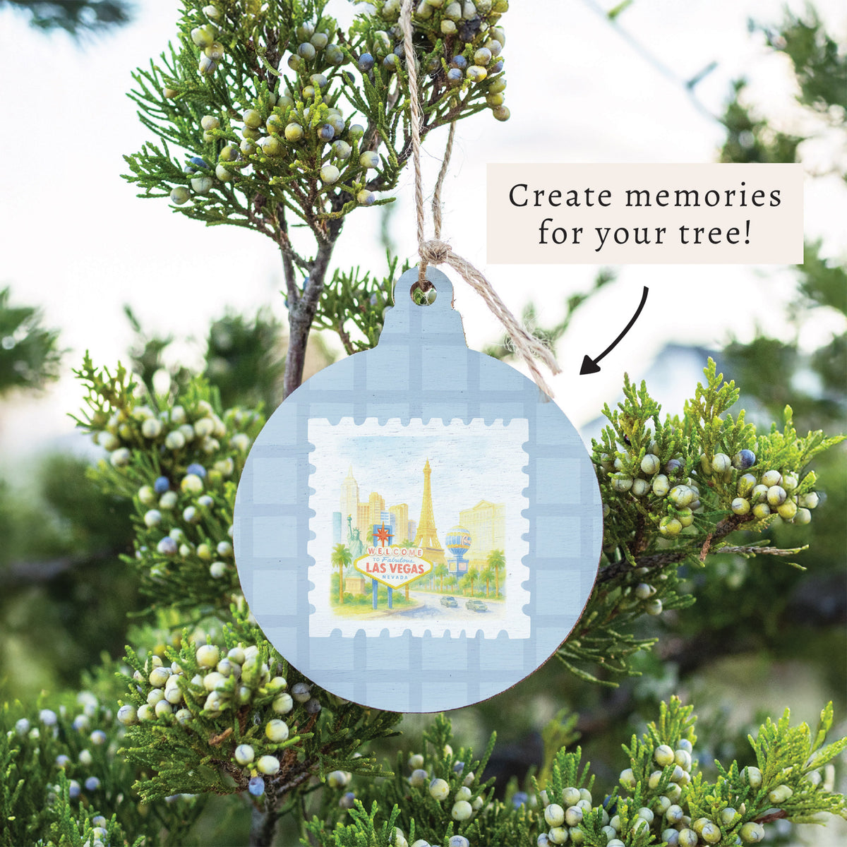 Las Vegas Stamp Ornament